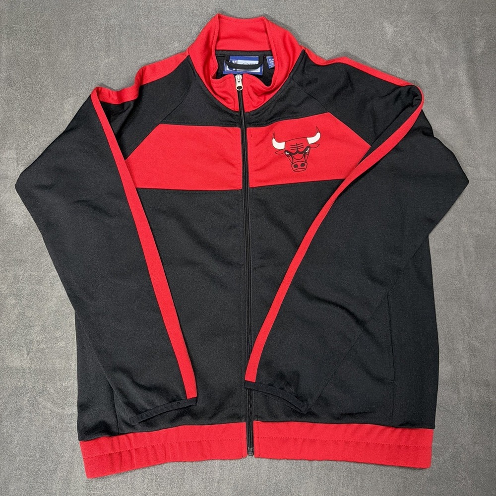NBA 4 HER  Sports By Carl Banks Women's Chicago Bulls Full Zip Track Jacket XL